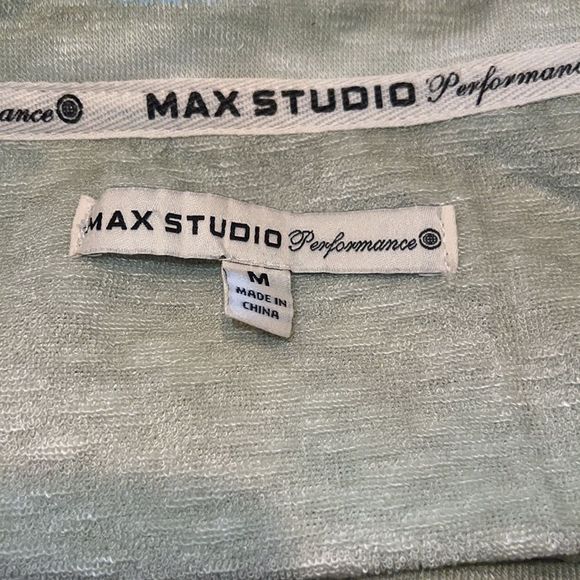 Max Studio Performance Terry Cold Shoulder Pullover Bell Sleeves Medium 💗 - Picture 8 of 9